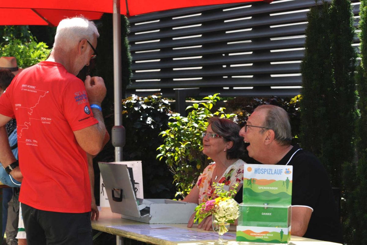 Hospizlauf Gespräche mit dem Vorstand