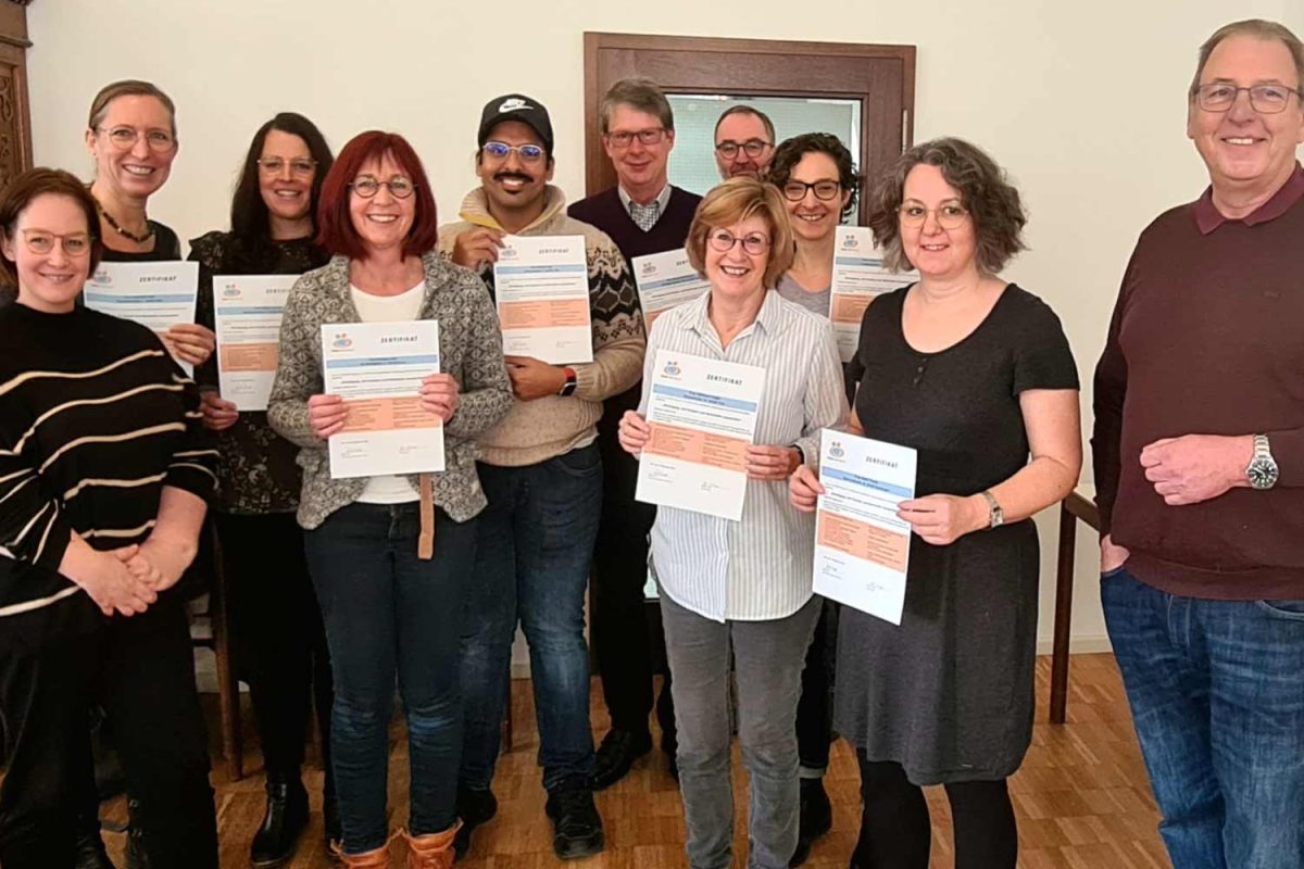 Hospiz-Trier-Zertifikatsverleihung Hospizhelferkurs 2023 mit Ehrenamtsfrühstück im "Böhmerkloster" Trier